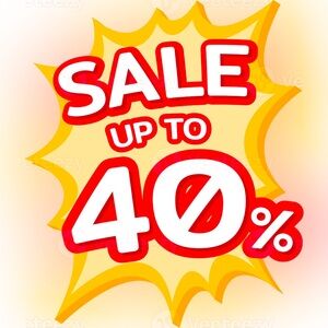 *SALE!* Up to 40% Off